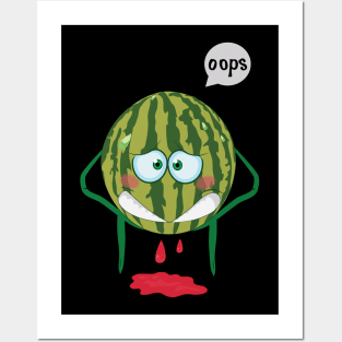 Embarrassed  Watermelon Posters and Art